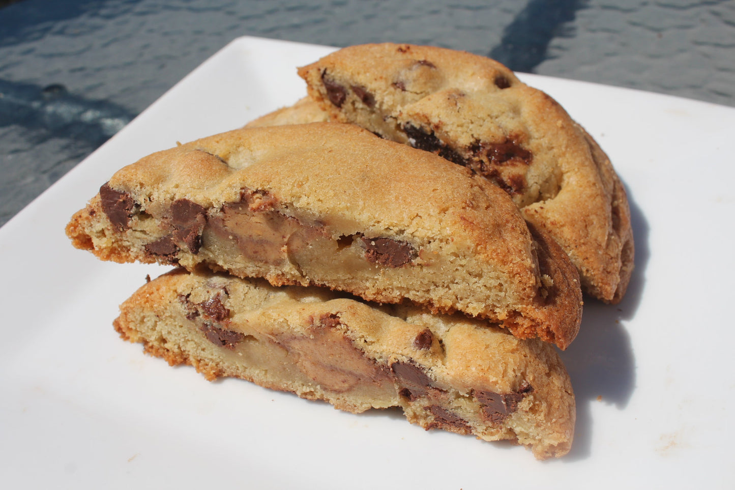 Chocolate Chip Stuffed Peanut Butter Cup Cookie